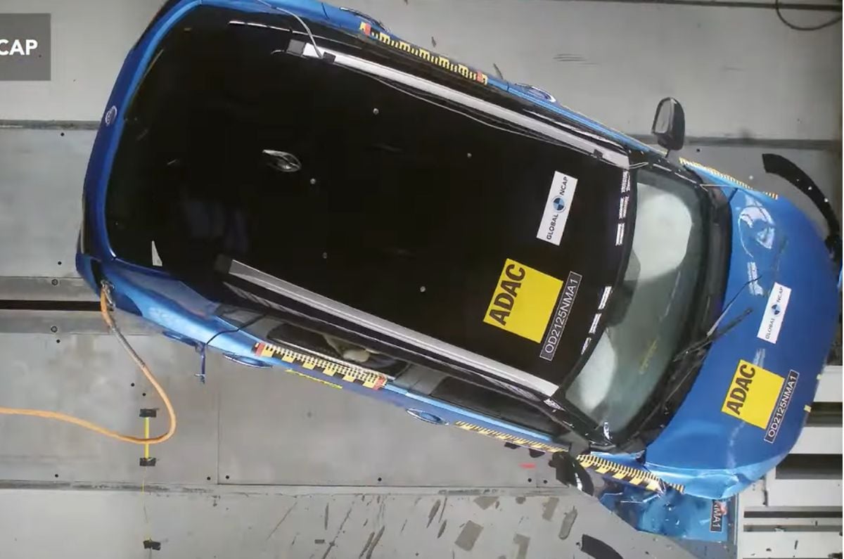 Nissan Magnite frontal offset impact test GNACP  
